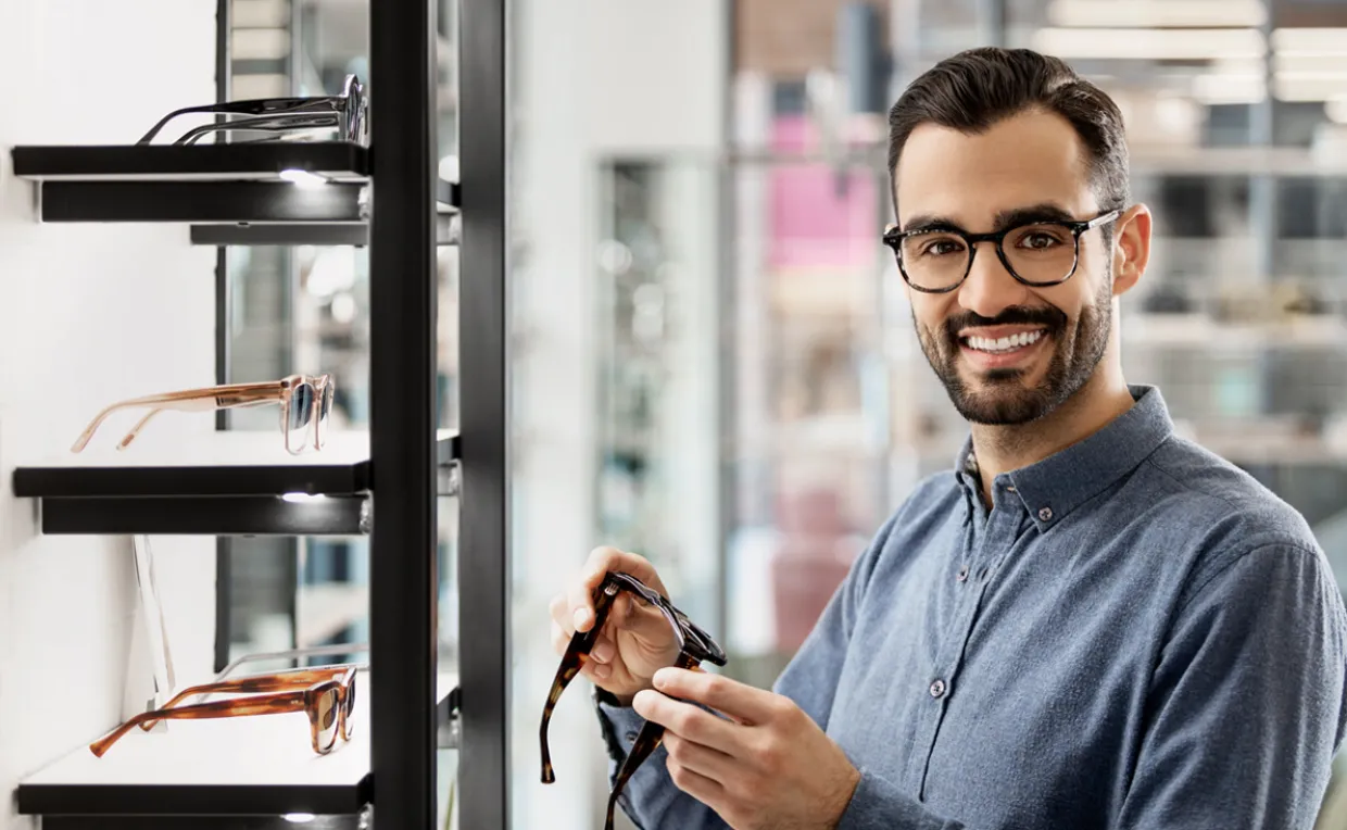 Male Optometrist Wearing Glasses