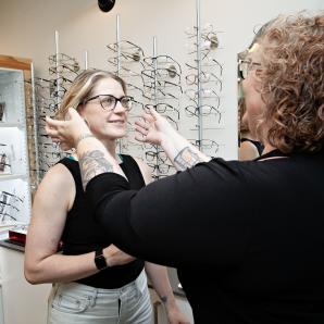 Frame fitting and optician