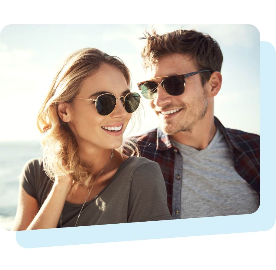 Couple Wearing Sunglasses